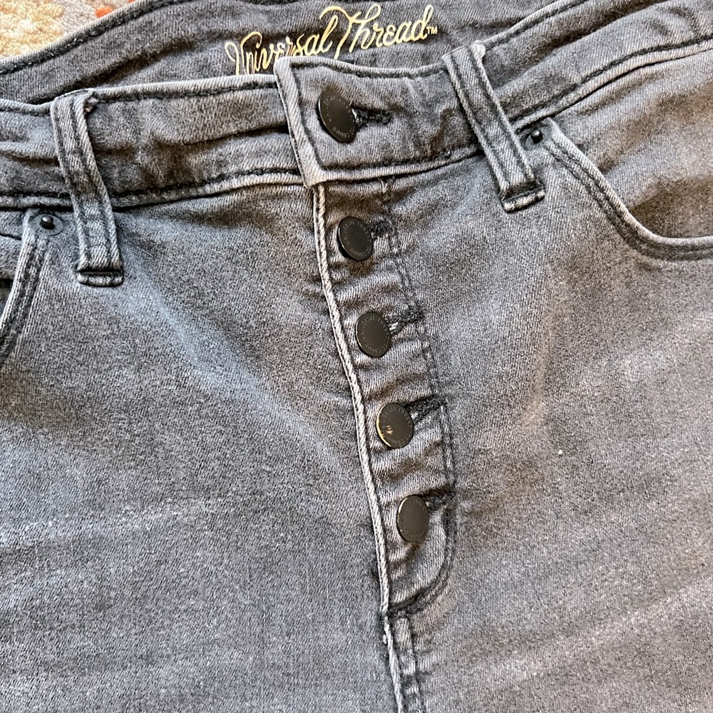 [Universal Thread] Black/Gray High Rise Skinny Cr… - image 2